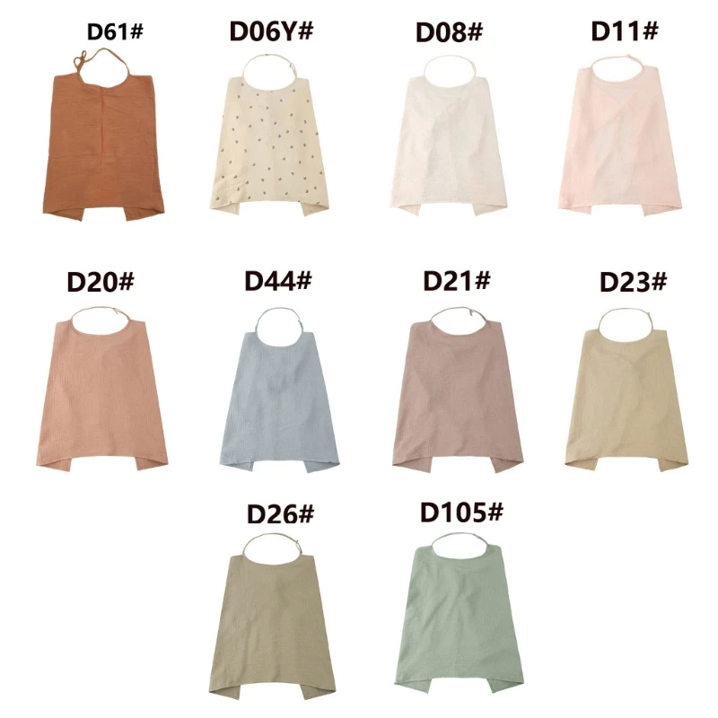 

F62D Фартук для кормления мамы Многослойная марлевая ткань для кормления Полотенце с регулируемым St