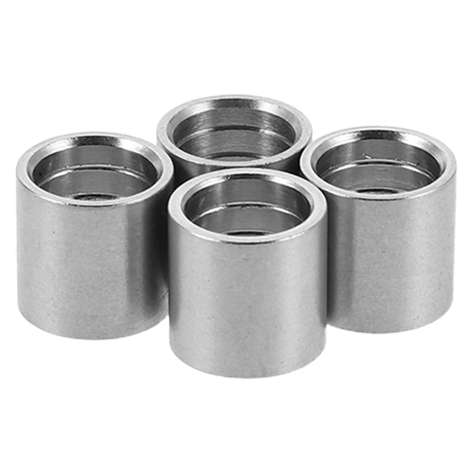 

4Pcs Stainless Steel Snooker Pool Cue Ferrules Durable Billiard Tips Repair Kit Precision Control Pool Cue Ferrules