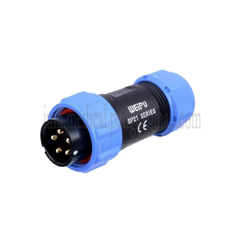 Weipu SP21 Plastic Waterproof IP68 Circular Power Plug Socket Wire Joint Electrical Connector 2 3 4 5 7 9 12 Pin Power Adapter