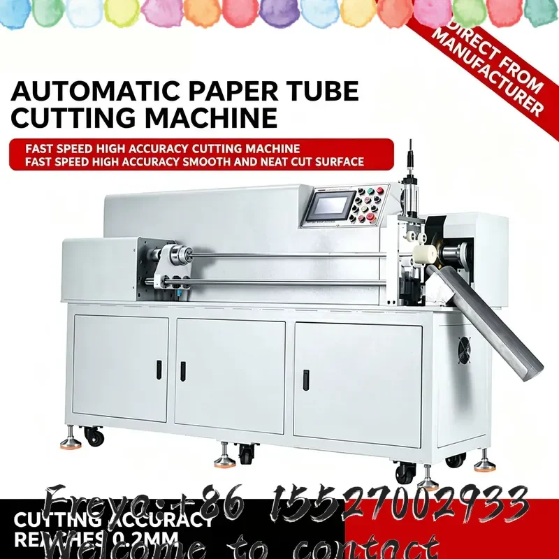 Fully Automatic Paper Tube Cutting Machine Large Diameter CNC Precision Paper Tube Cutter Multi Blade Slitting Machine