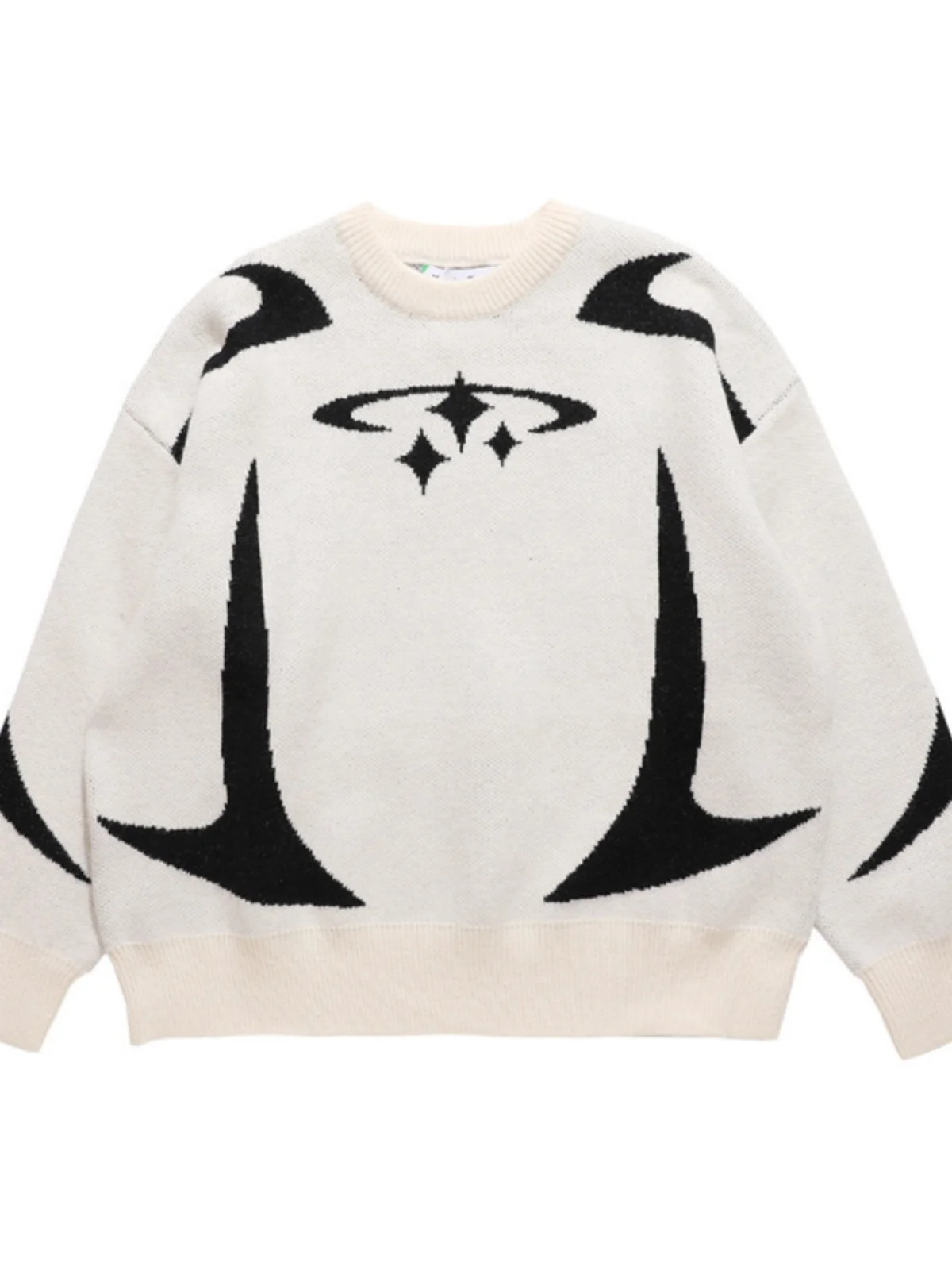 Ele Commuter Lockerer Strickpullover Overhead Design Sweet Sle Long Sve Round Ne Regular Length Women's Faion