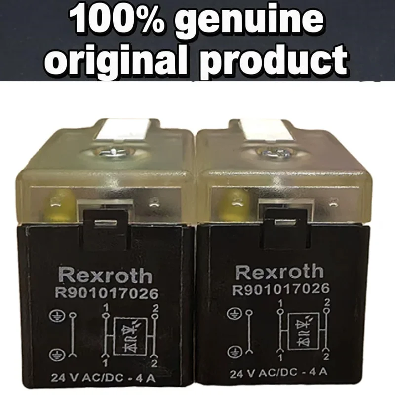 1pcs Rexroth R901017022 R901017026 Solenoid Valve With Lamp Plug 24VAC/DC R901017026 R901017022
