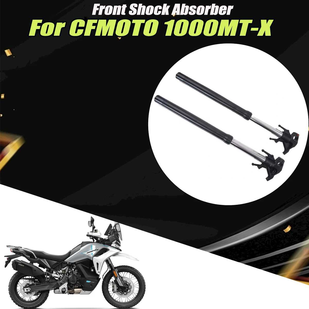 Fit For CFMOTO 1000MTX 1000MT-X Motorcycle Front Shock Absorber Assembly