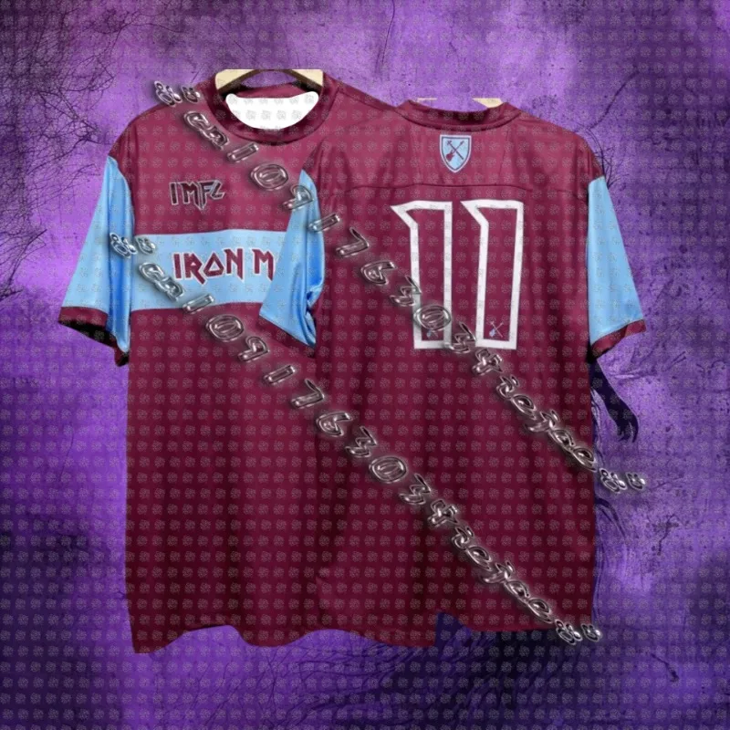 

2526 Hot Selling Football Shirt Series Fashion Printed T-shirt Training Clothes Daily Street Adult Men's and Women's T-shirt Top
