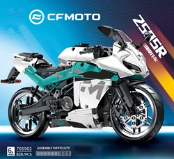 Technical Cfmotos 250SR Motorcycle Building Blocks City Motorbike Moto Racing Vehicle Bricks Toys For Adult Kids Christmas Gifts