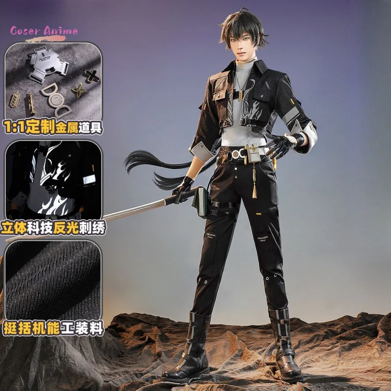 

Game Wuthering Waves Rover Cosplay Costume Uniform Halloween Carnival Party Christmas Play Role Clothes Clothing