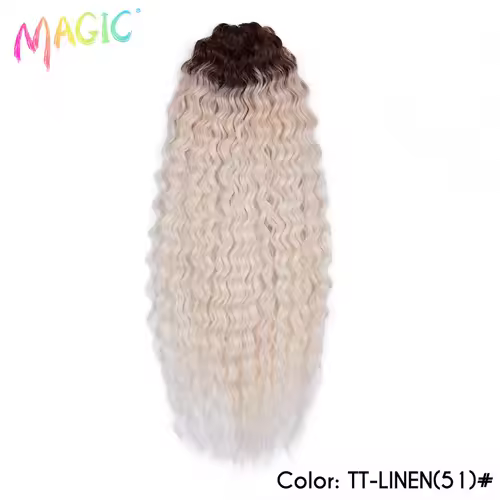 Magic Ariel Curl Hair Water Wave Twist Crochet Hair Synthetic Braid Hair Ombre Blonde 22 Inch Deep Wave Braiding Hair Extension - Image 28