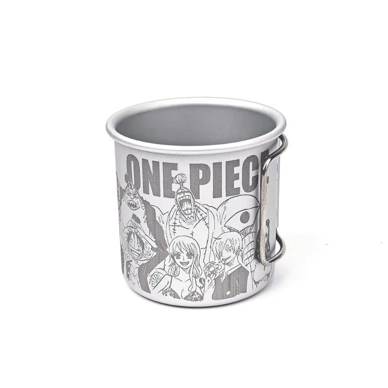 New One Piece Luffy Roronoa Zoro Nami Sanji Cartoon Animation Peripheral Secondary Aluminum Alloy Water Cup Creative Folding Cup view 4
