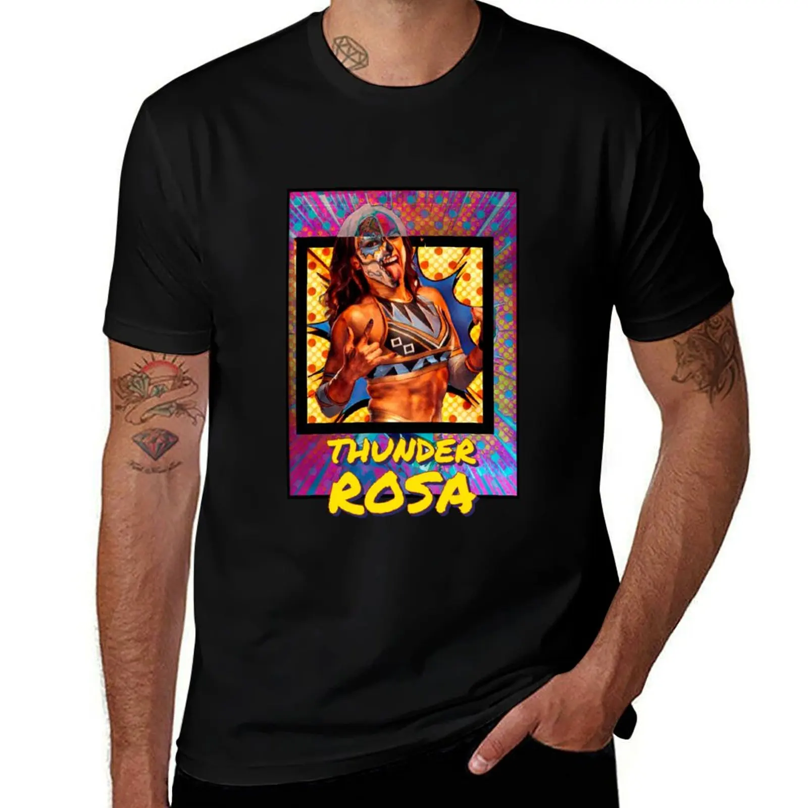 Thunder Rosa T-Shirt Fashion Simple Casual Tee Shirt T-Shirt