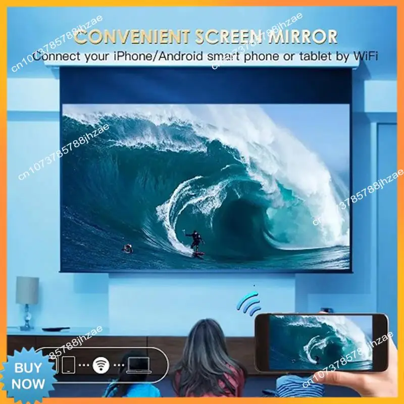 

A10R S30MAX Android Wifi 4K Smart Projector With Wifi Bluetooth Pocket 4K 9500L Android 10.0 Projector Easy To Use With US Plug