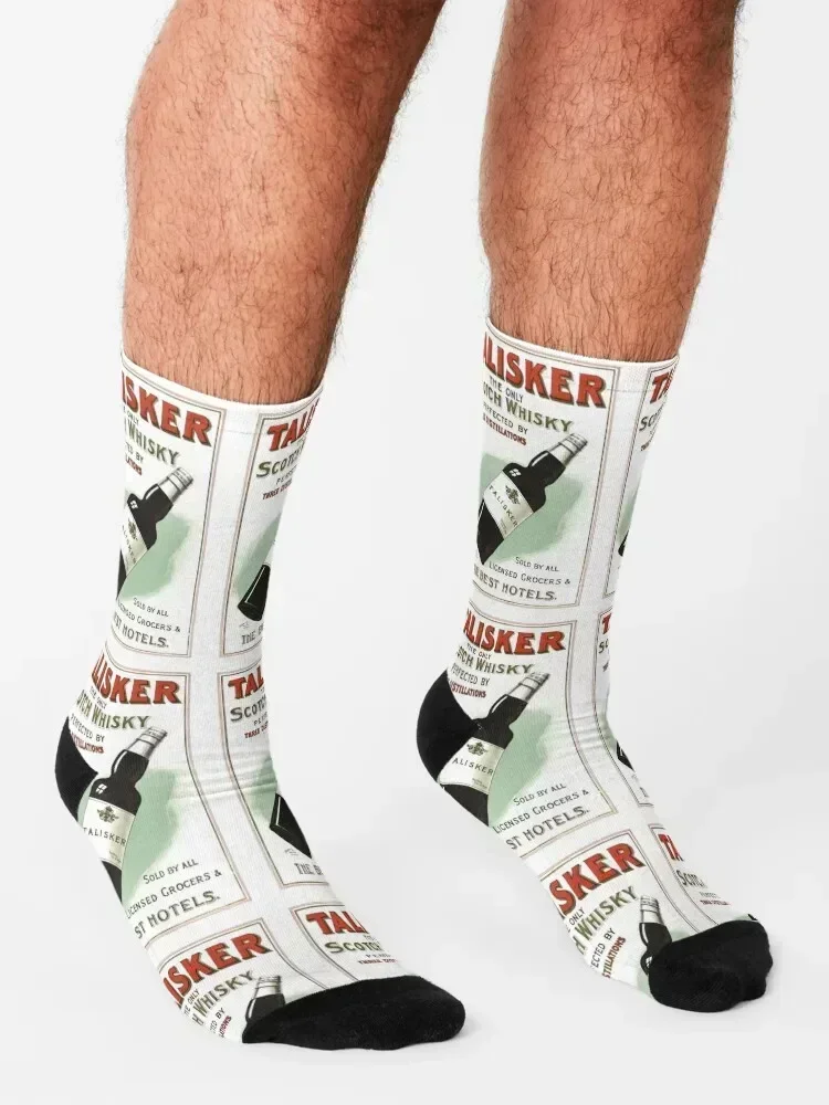 Talisker Scotch Whisky Australian Vintage Poster Socks essential Hiking boots aesthetic Stockings Socks Men's Women's