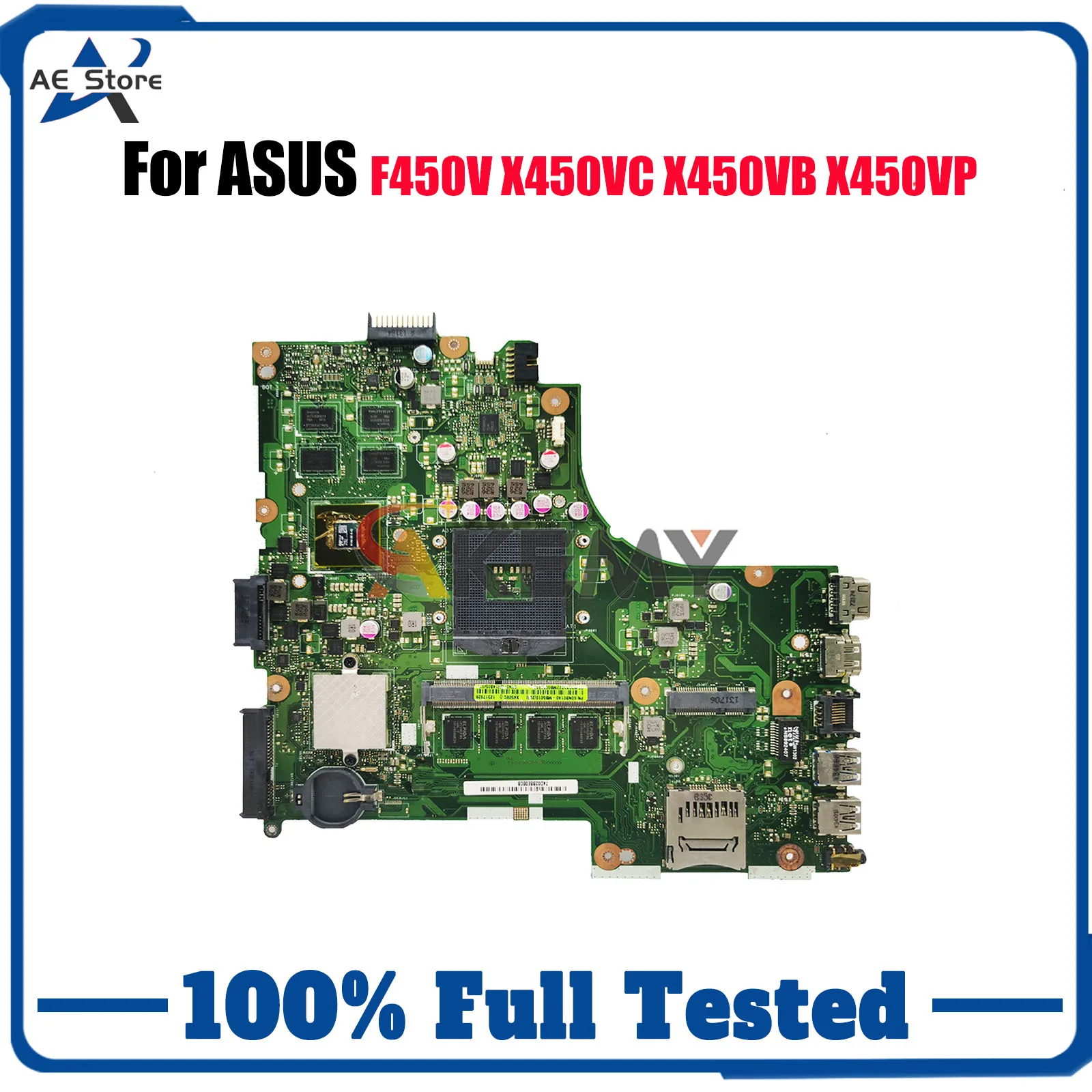 

X450VC Laptop Motherboard For ASUS VivoBook X450VC X450V X450VB F450V X450VP A450V Notebook Mainboard W/ 100% tests OK fast ship