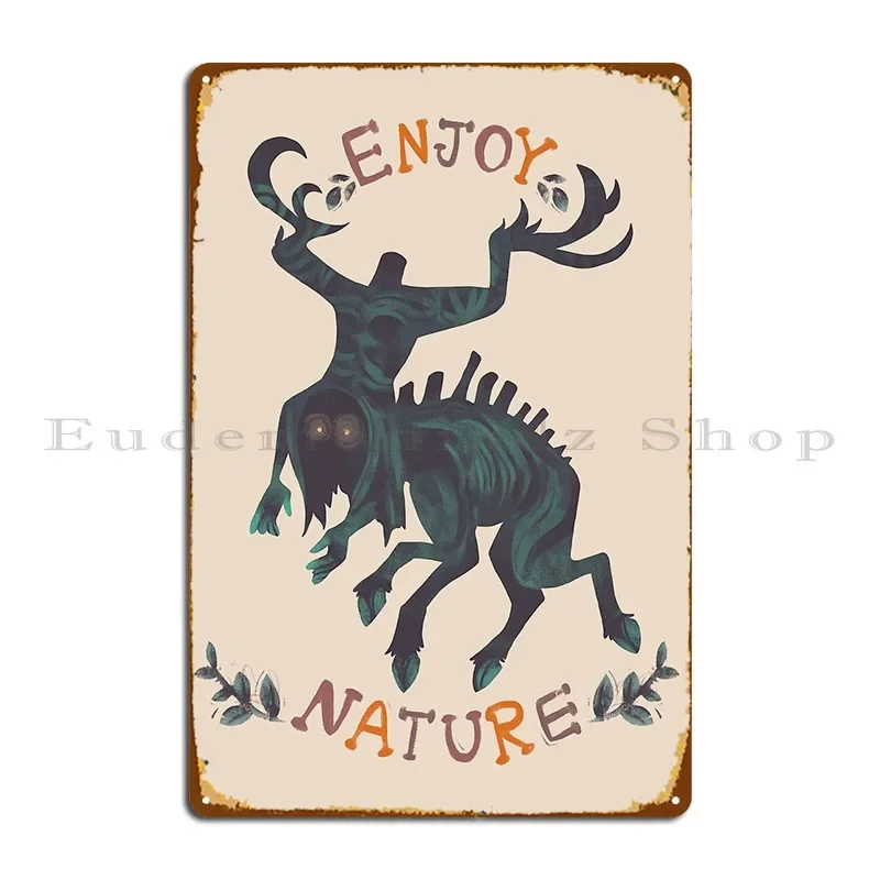 Enjoy Nature Metal Plaque Poster Garage Printing Bar Cave Rusty Wall Cave Tin Sign Poster