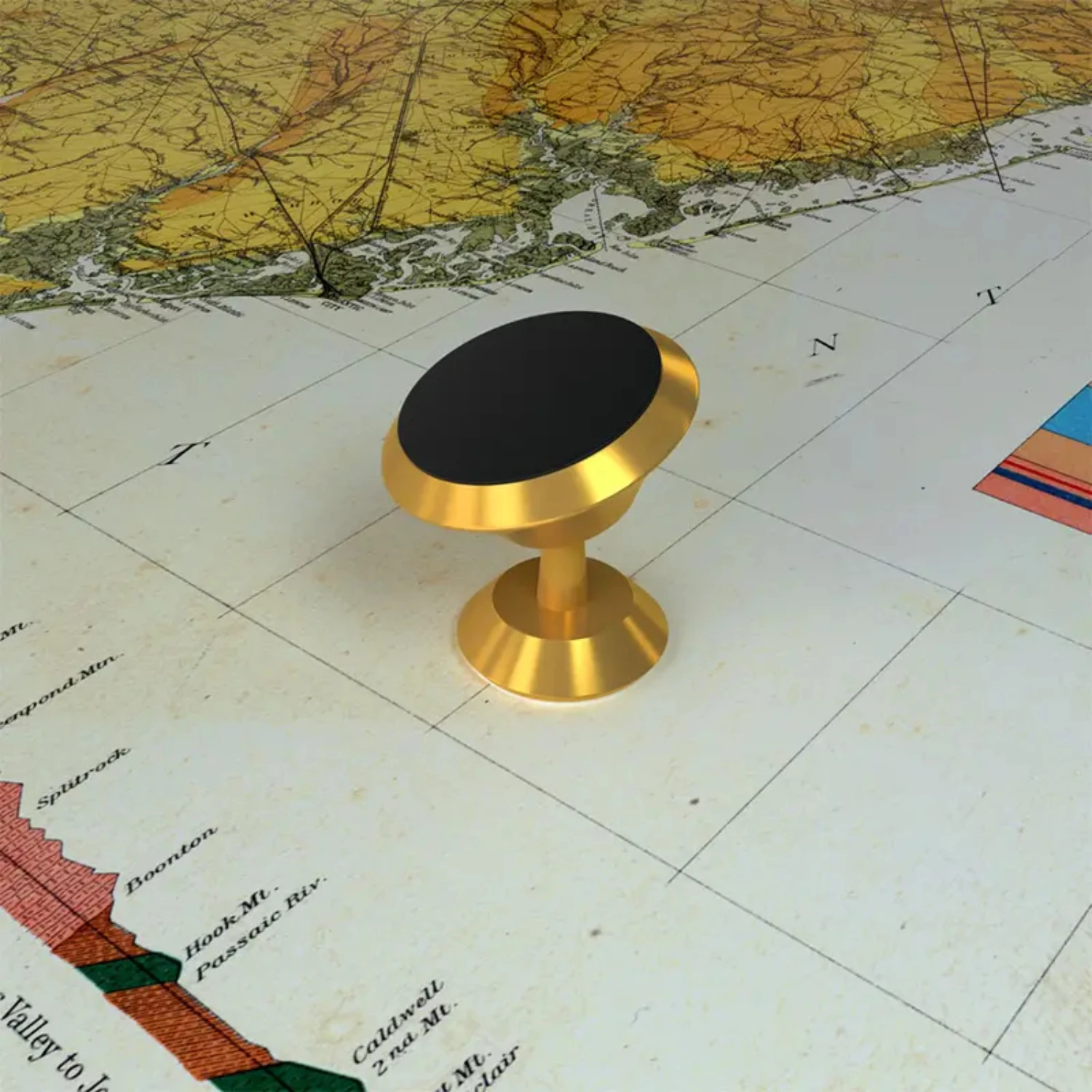 360 °   금속 전화 홀더, 슈퍼 자기 차량의 계기판 공기 배출구용 접착식 회전 마운트-VOPH014