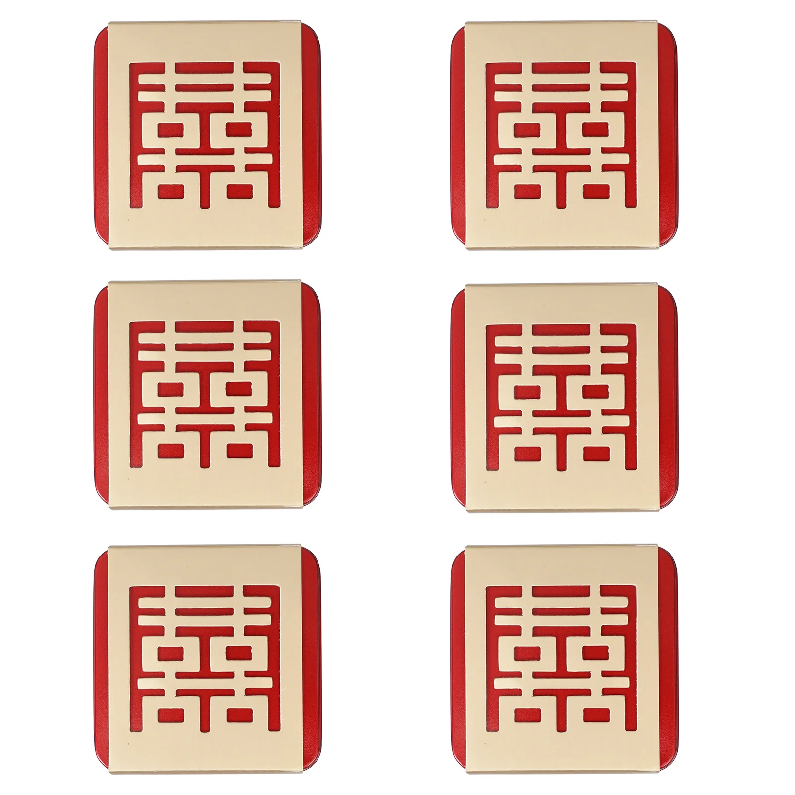 

6 Pcs Wedding Candy Box Chinese Decor Party Favor Boxes Tea Mini Spice Containers Ornament