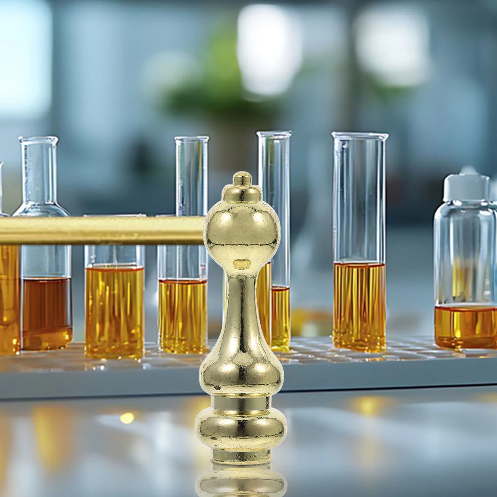 

2pcs Guardrail Hardware For Wine Cabinet, Decorative Furniture Connector, Small Railing Accessories, Brass Shelf Rail, Bar Cart