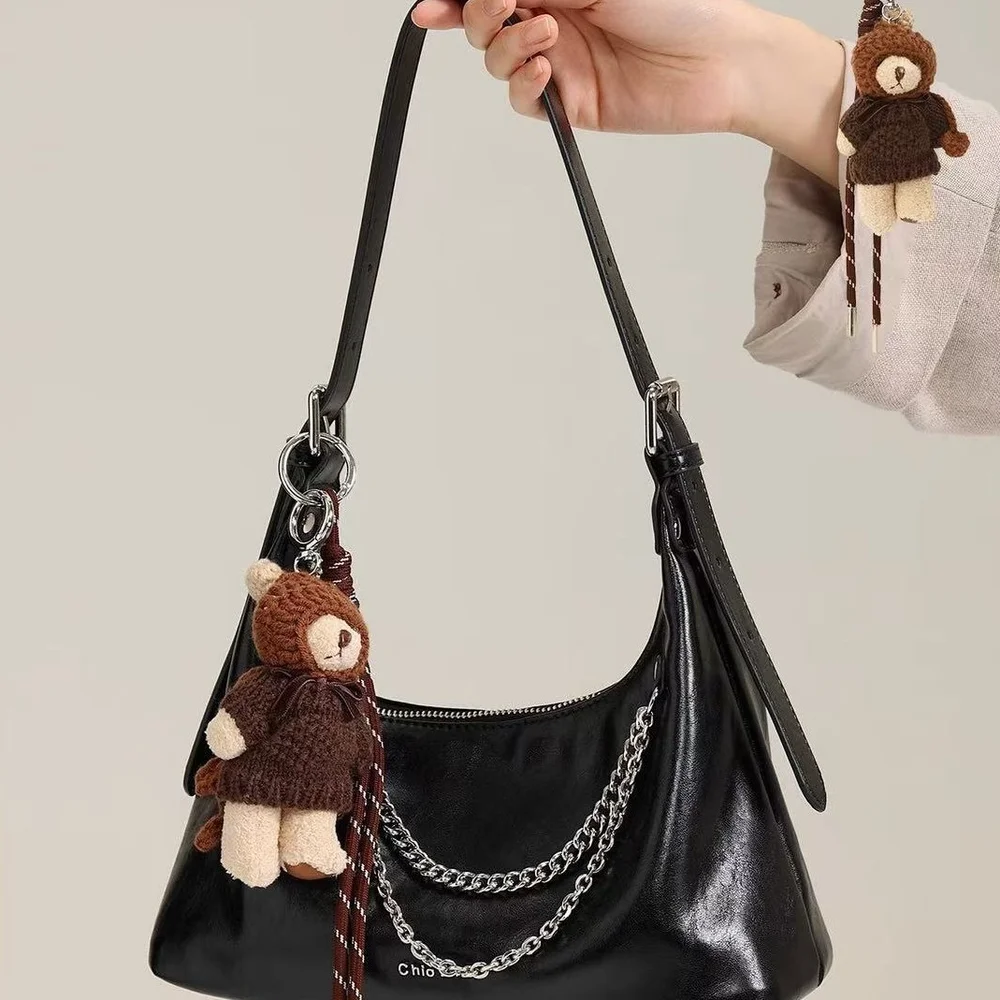 

2025 Modern Times Underarm Bag Women's Temperament Commuter Handheld Tote Bag Single Shoulder Crossbody Bag