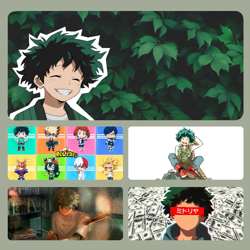 Anime M-My Hero Academia Midoriya Izuku Mousepad Large Gaming Mouse Pad LockEdge Thickened Computer Keyboard Table Desk Mat