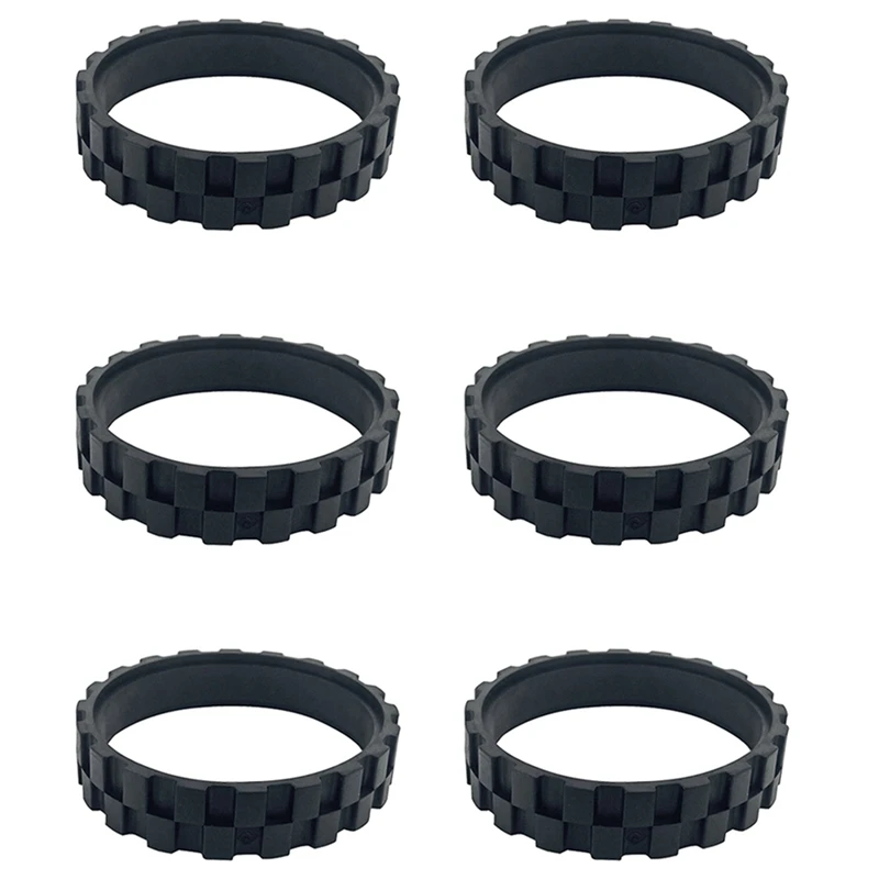 6PCS For Roborock S5/T6/T7 Accessories Xiaomi Walking Wheel Tire Skin Replacement Robot Vacuum Cleaner Parts