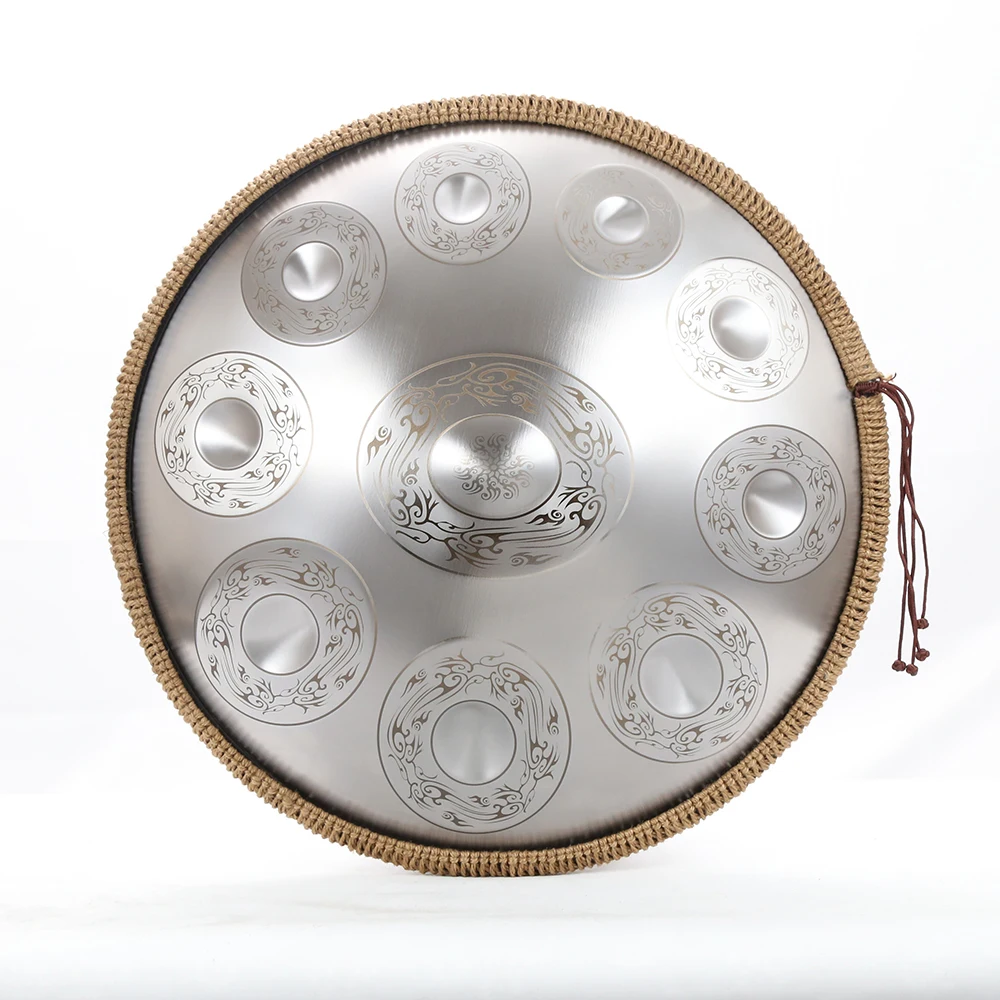 Professional Steel Tongue Drum, Handpan Drum, D, 9, 10 notes, 22 inch, Tambor, Music Instrument, Present, 440Hz