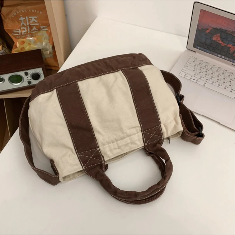 Bolso de hombro informal coreano de gran capacidad, bolsa de viaje ligera, ideal para compras, viaje, monederos y bolsos