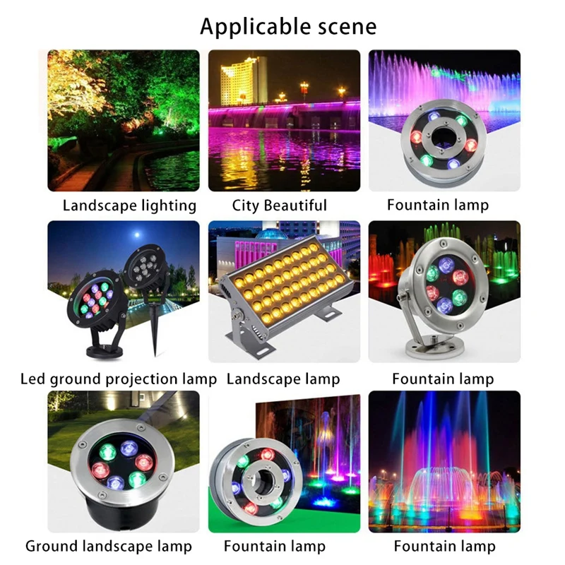 Lámpara de luz LED RGB de alta potencia, 3x3W, rojo, verde, azul, ahorro de energía, bombillas de 6 pines, 45MIL, Chip de alta potencia de 3W, NEW-10Pcs