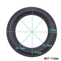 GHXAMP 4.5 inch 115mm Speaker Surround Rubber Edge Ring Removal Repair Parts Replacement 2pcs