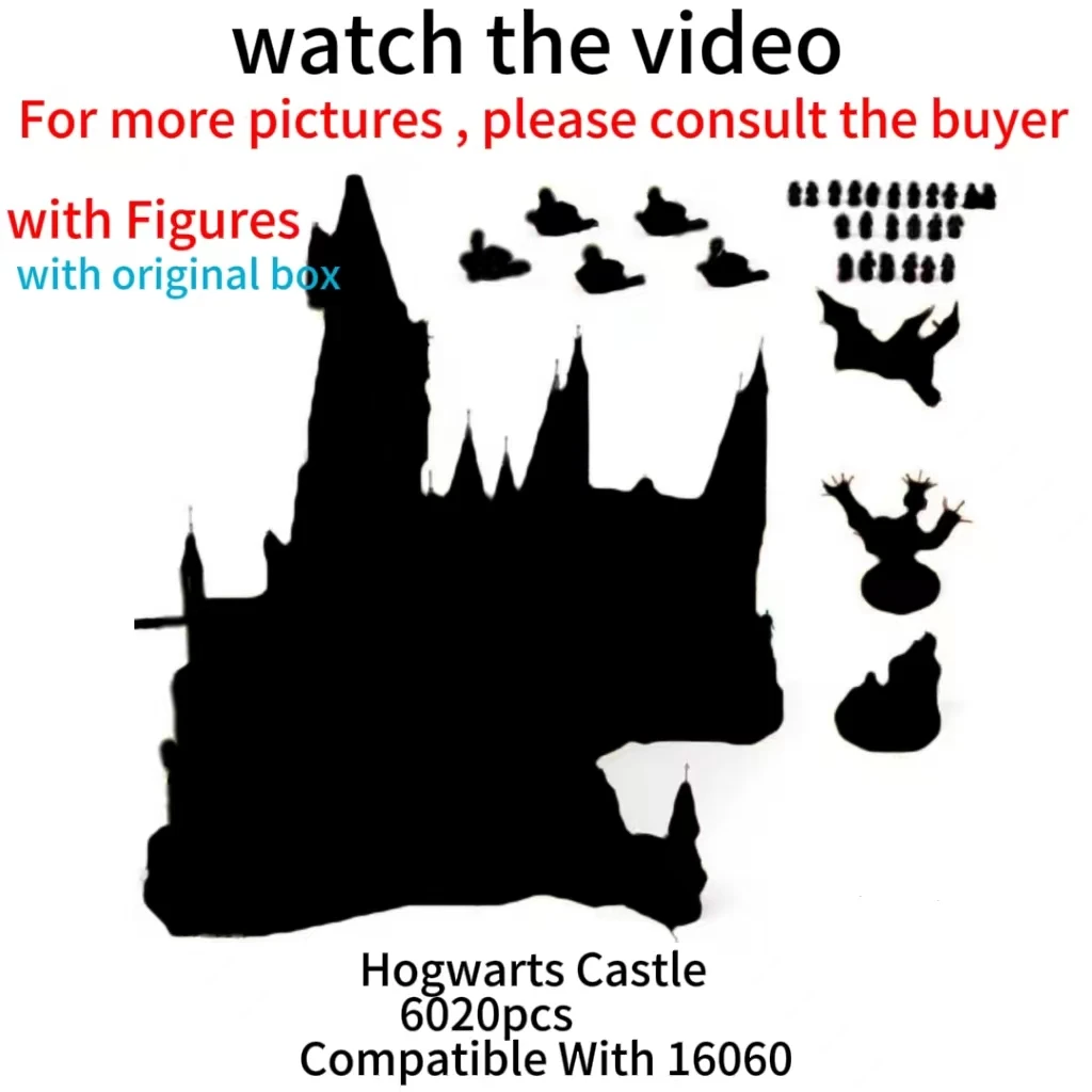 Compatible with the original box, 7306 building blocks, magical castle, 6020PCS parent-child game, assembling building blocks view 6