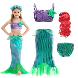 Girl Lady Princess Mermaid Ariel Costume For Girls Cosplay Carnival Birthday Party Prom Clothes Summer Dress Vestido