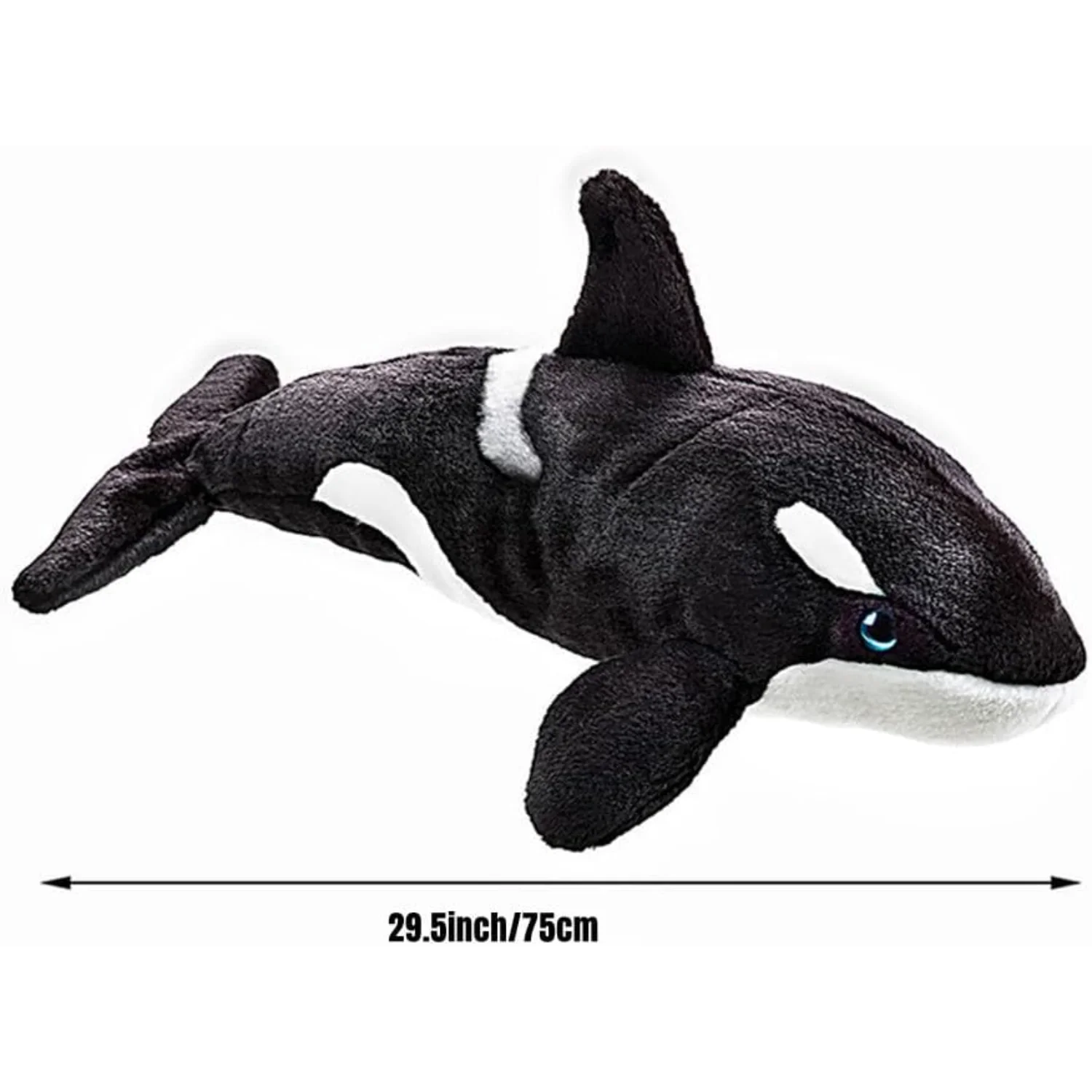 29.5inch orca plushToy Marine Stuffed Toys - Stuffed Animal Toy Stuffed  Soft Fish  Plush Cushion Gift for  Gift