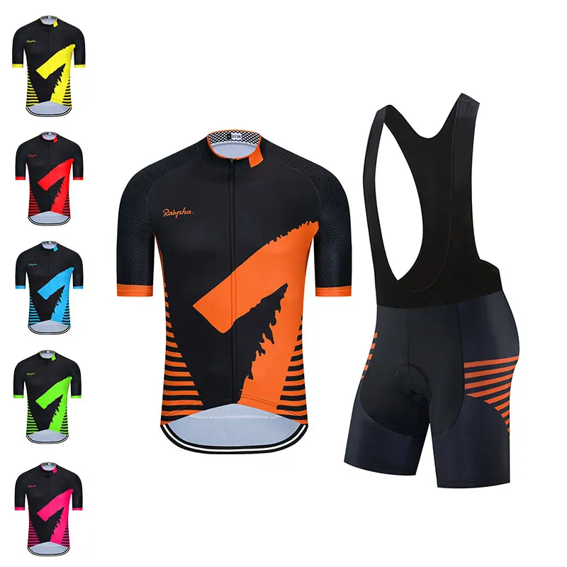 

Raudax Cycling Set Man's Cycling Jersey Short Sleeve Bicycle Cycling Clothing Kit Mtb Bike Wear Triathlon Suits Maillot Ciclismo
