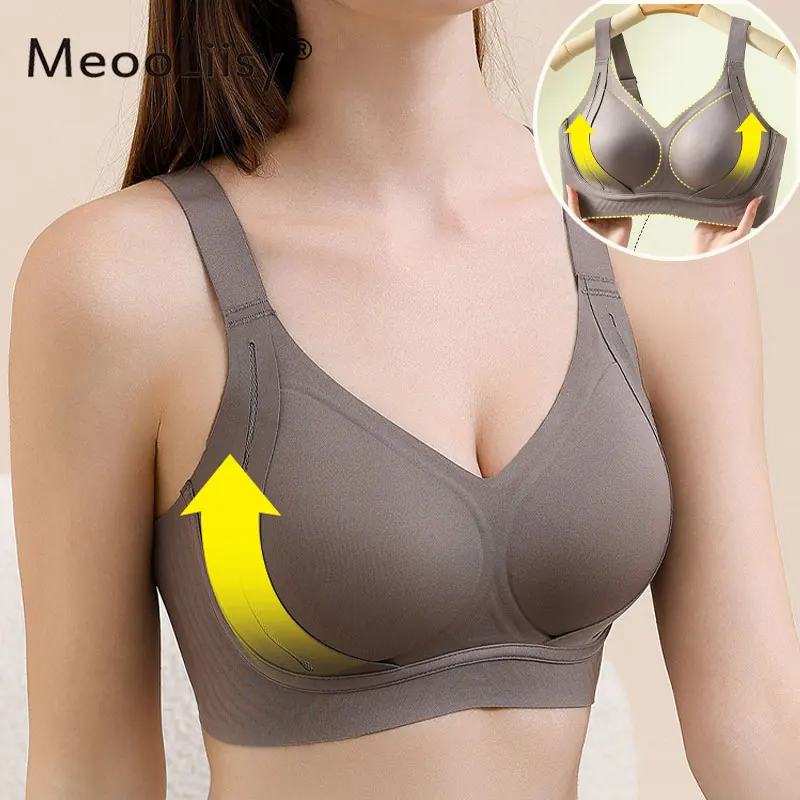 

MeooLiisy Plus Size 3XL Push Up Seamless One-Piece Bras for Women Minimizer Tube Top Sports Lingerie Beauty Back Underwear