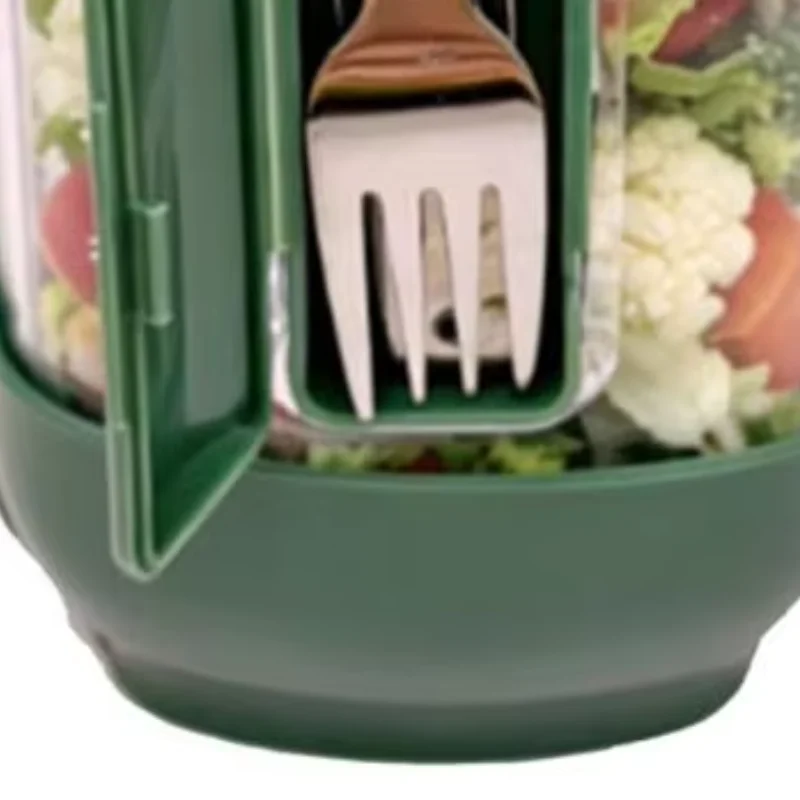 

Dressing Cup with Safety Lid Salad Jar with Vertical Layering Leak-proof Dressing Cup Freshness-keeping Meal Prep for Lunch