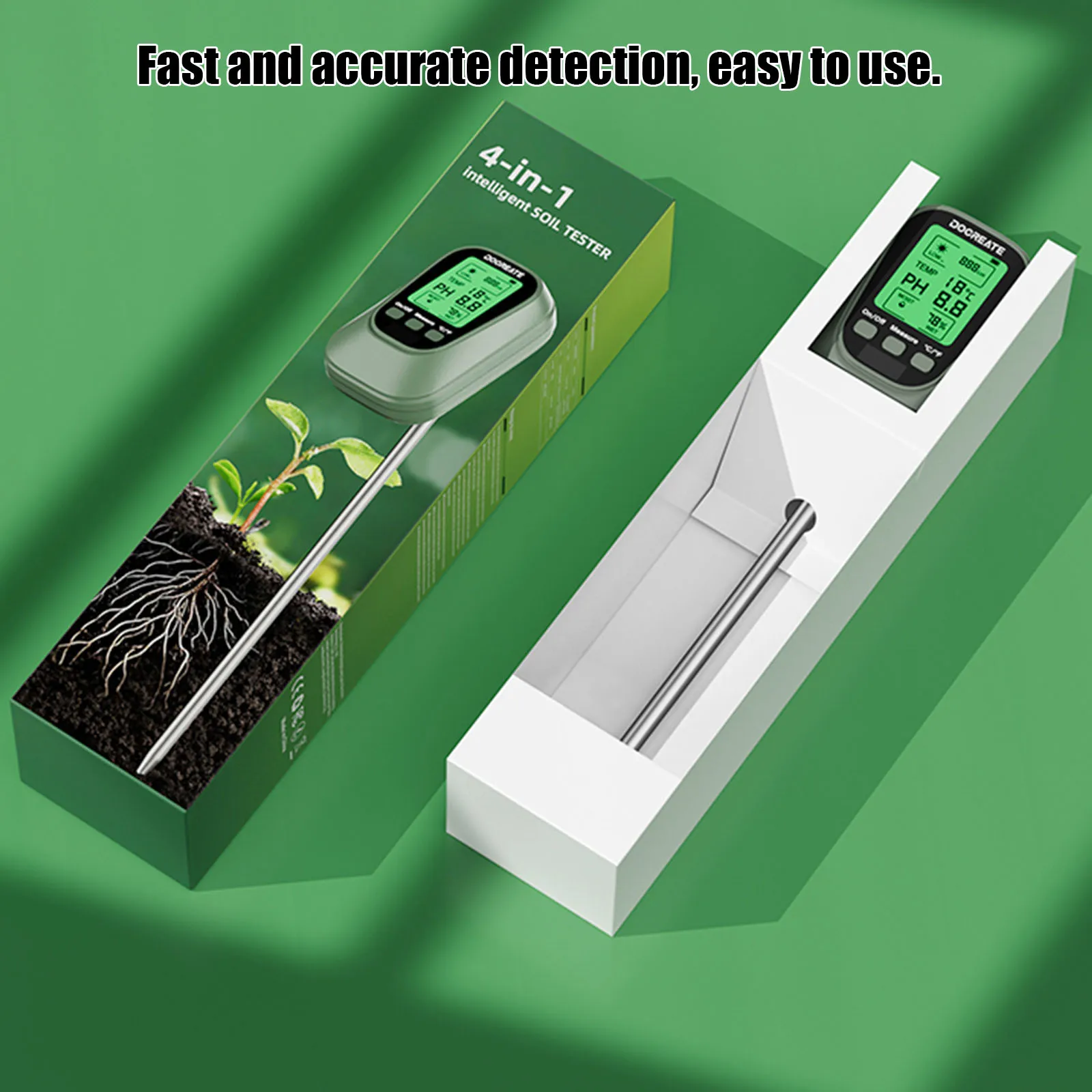 4-in-1 Digital Soil Tester for Plants Gardening