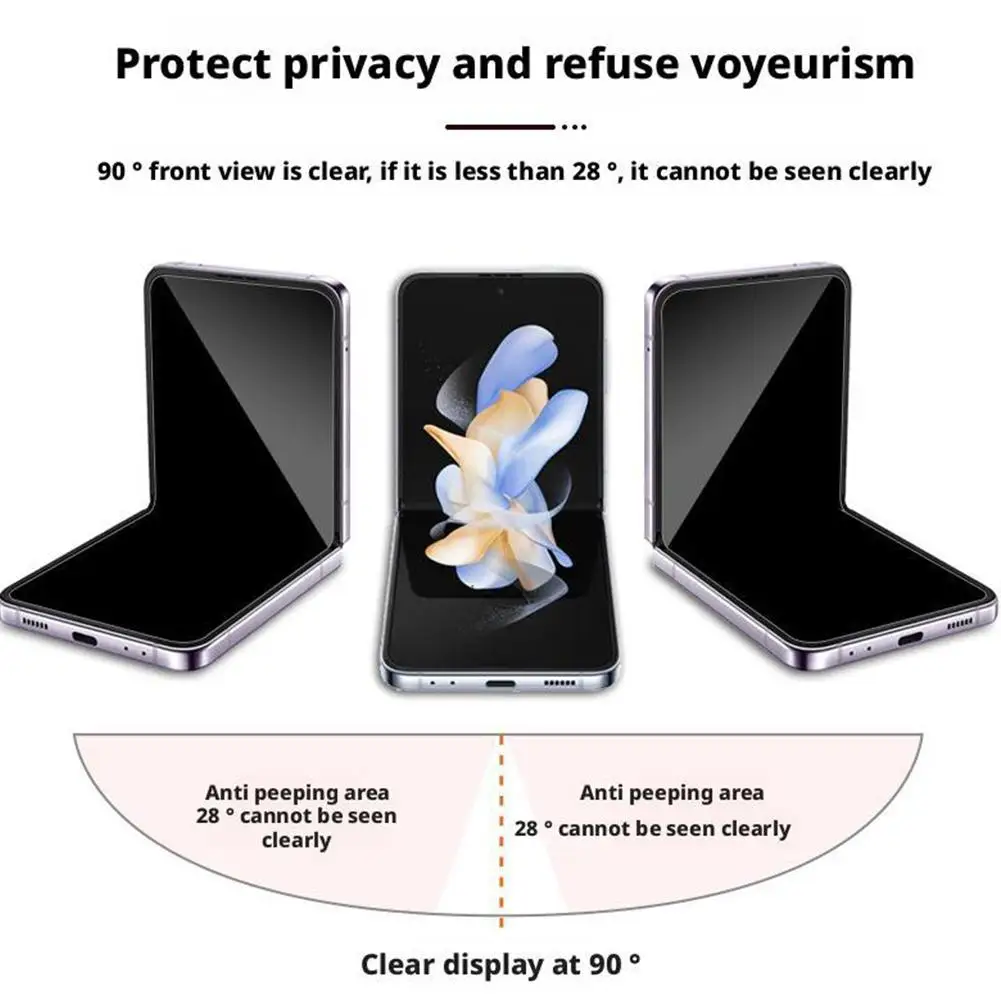 Screen Protector for Nubia Flip 2 Inner Screen HD Seamless Peep-proof Soft Privacy Film Anti-Scratch Film for Nubia Flip 2