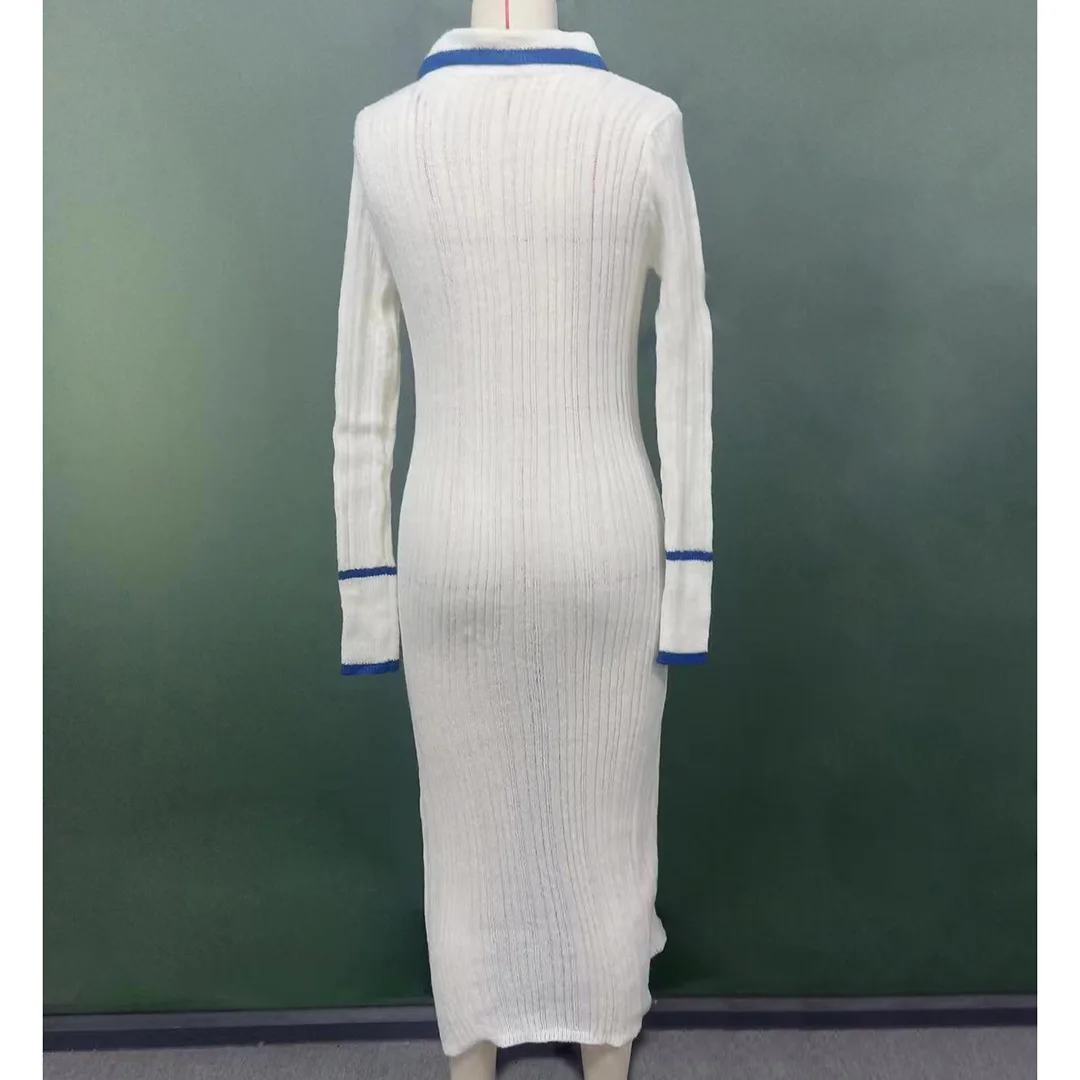 Neues, verführerisches, langes Kleid mit V-Ausschnitt, gehäkelt, ideal als Strandkleid, Strandmode, Strandüberwurf, Damen, V5055. – Detail 10