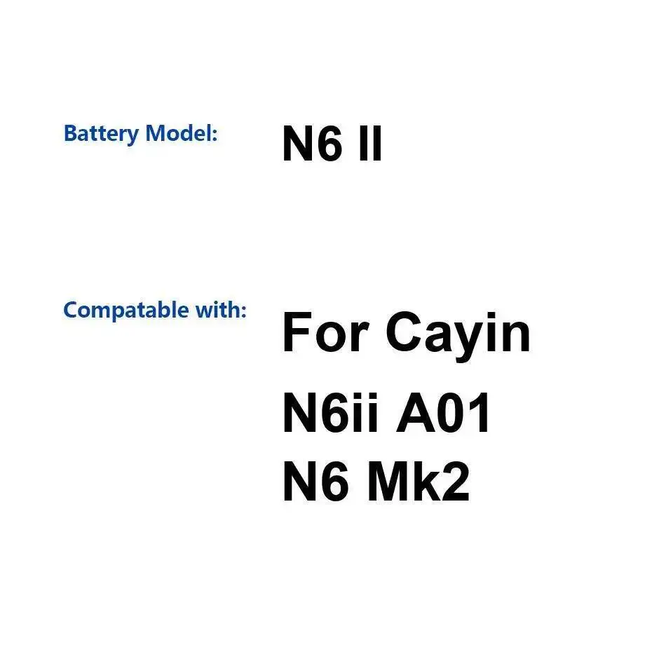 

For Cayin N6ii A01 N6 Mk2 Player II Stable 5900Mah Safe Audio Battery