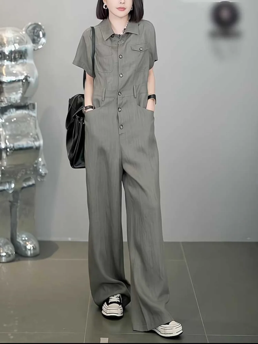 

Женские летние брюки-комбинезон: новинка, элегантные, молодежные, легкие, повседневные, в стиле Maturi Godd Sle