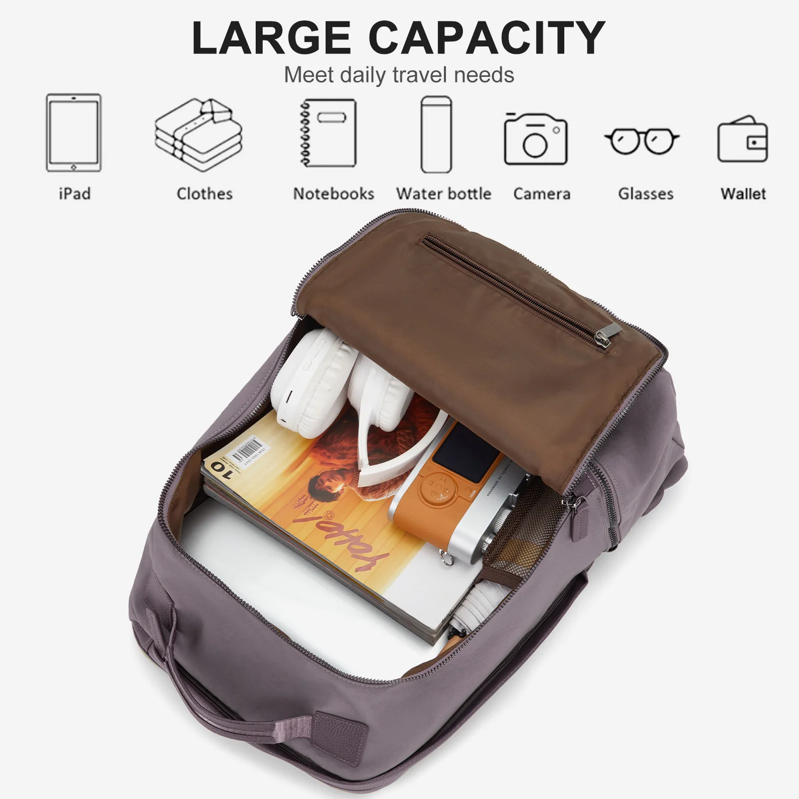 Short Distance Personal Item Travel Backpack Women Backpack Leisure Sports Gym Bag with Shoe Compartment, Women Laptop Backpack