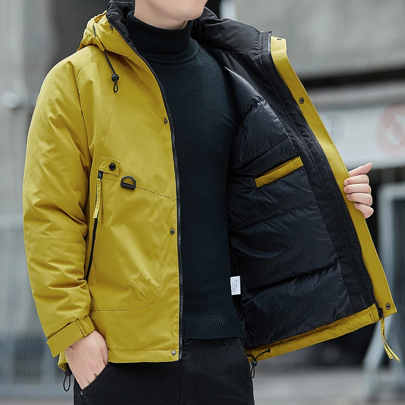 2026 Thicken Winter Cold Proof Warm Hooded Cotton Padded Jacket Windproof Outdoor Sports Couple Down Coat Unisex Wear Top Parkas