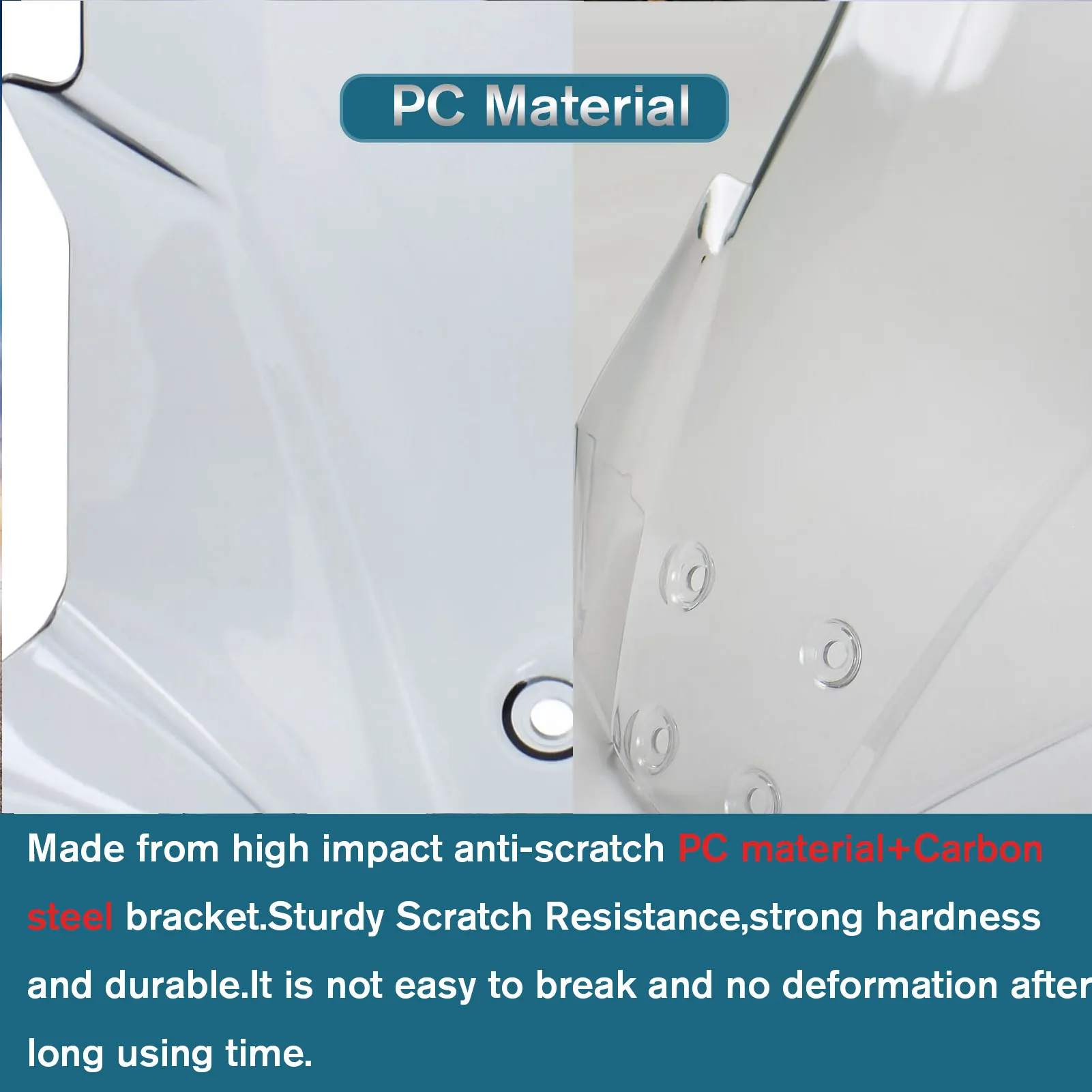 لـ Kawasaki VersysX 300 2017-2024 درع شاشة الرياح الأمامية منحرف الهواء ملحقات الزجاج الأمامي للدراجات النارية #3