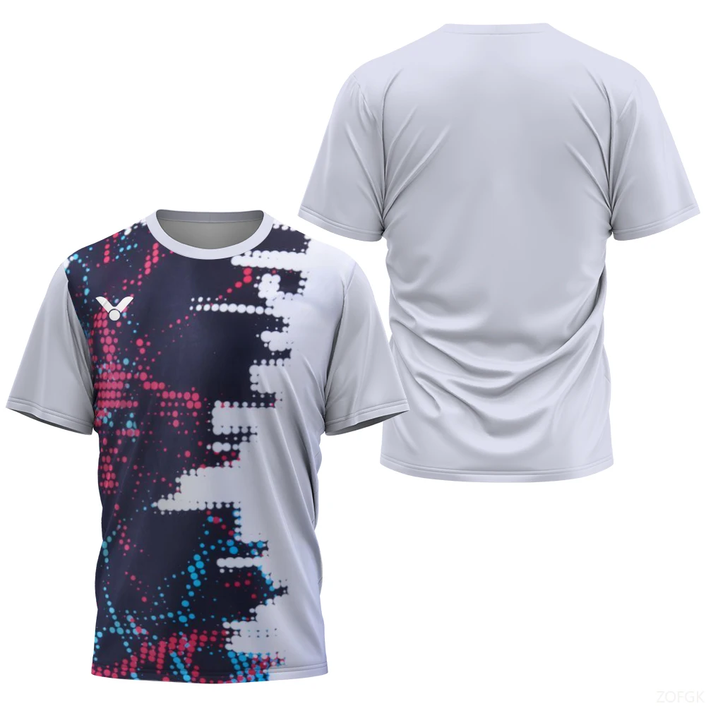

2025 Breathable Badminton Tennis T Shirt Men Fashion Sportwear Top Clothing Male Gym Fitness Short Sleeve Outdoor Sports Uniform