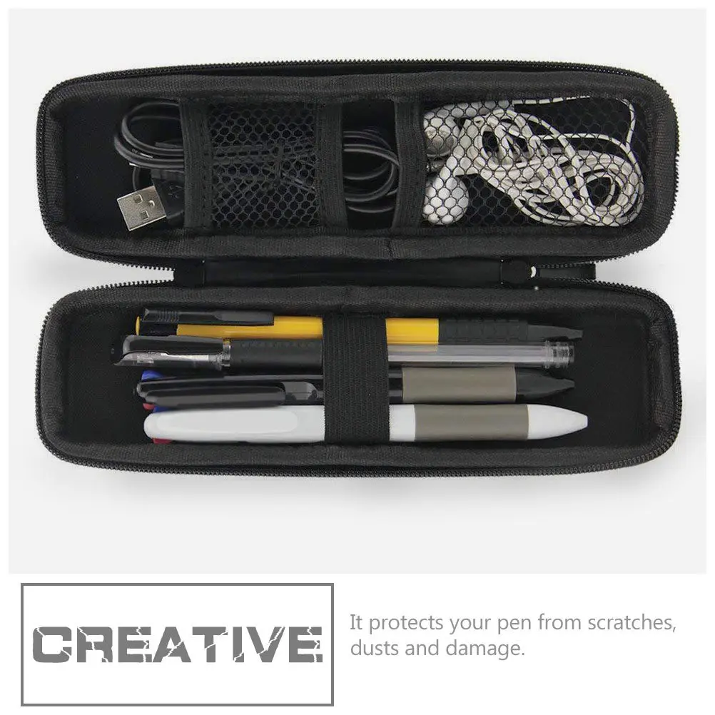 Stylus Pen Case Hard Eva Shell Portable Organizer Small Storage Bag Zipper Pouch Compact Pen Pencil USB Cables Earphone Case