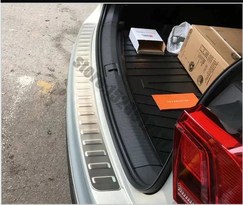 Für VW/Volkswagen Tiguan MK2 2017~2024 Hecktür-Stoßstangenschutz, Einstiegsleisten-Schutz, Heckklappen-Schutzleiste, Autozubehör – Detail 4
