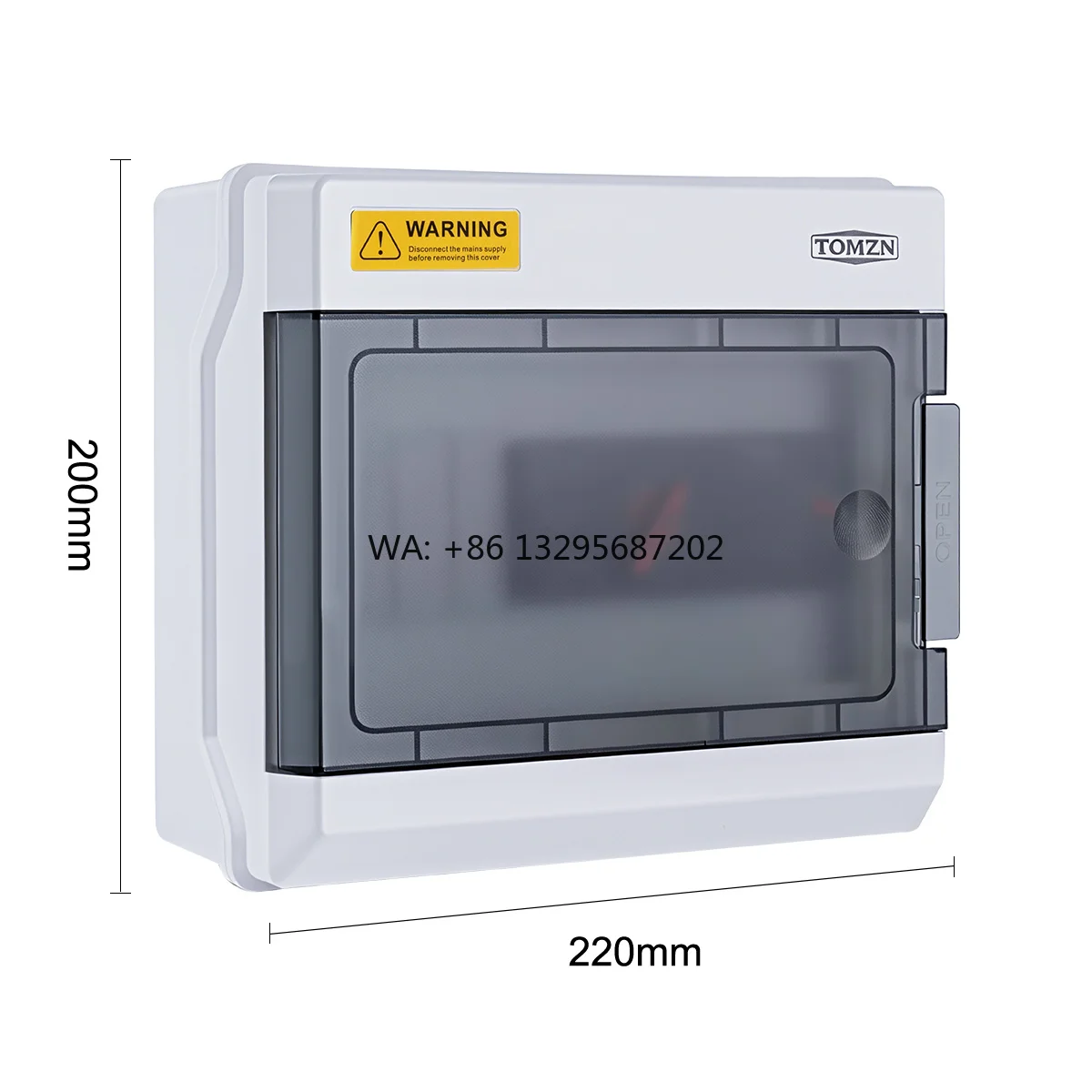 

Dual Power Switch Distribution Box 2P 230V 125A for Outdoor IP65 Dust-proof Water-resistant Connection Box Waterproof