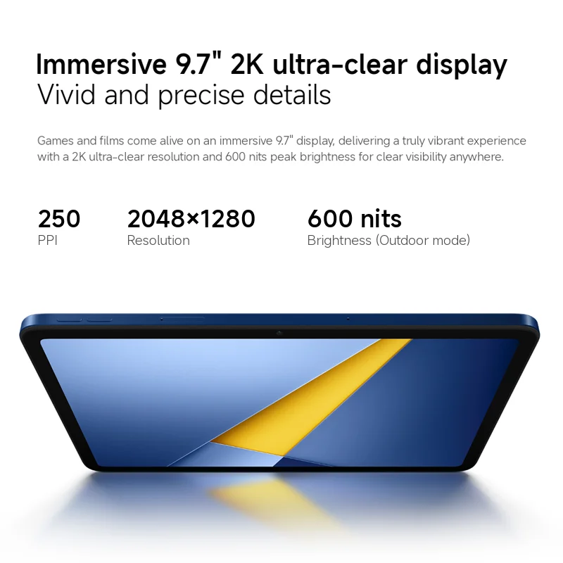 POCO Pad C1 9.7-inch Tablet - 2K 120Hz Display, 7600mAh Battery