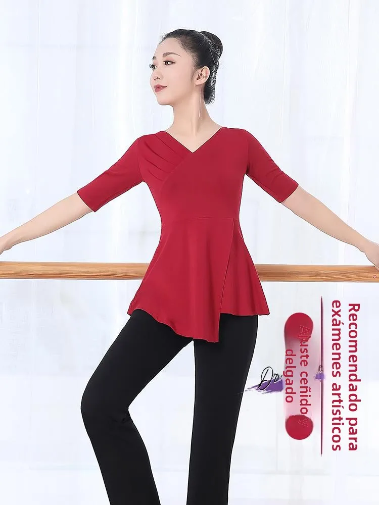 Conjunto de Ropa de Práctica de Danza para Mujer, Traje Profesional para Entrenamiento Físico, Danza Clásica, Latina y Moderna
