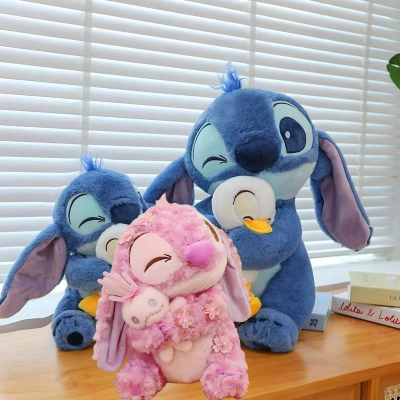 

Disney 30 см стежка плюшевая кукла Лило и милые аниме игрушки Рождественский детский подарок на день рождения Kawaii Дональд Дак украшения подушка