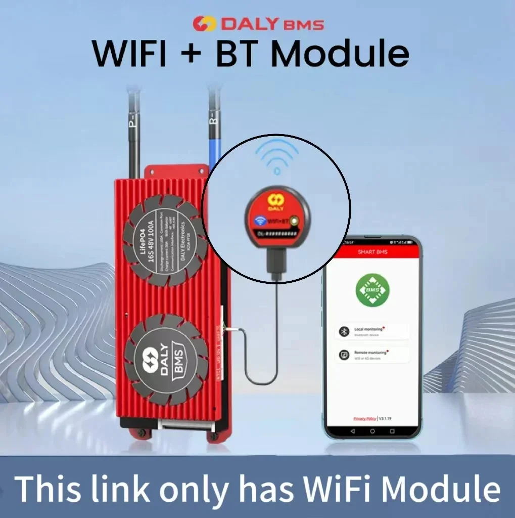 Daly BMS WIFI modul příslušenství pro chytrý BMS uart-port vzdálený monitor