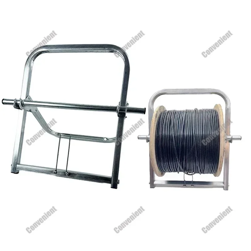 

1pcs Folding Single Axle Cable Manage Wire Rack For Outdoor Optical Fiber Network Cables Spool Rack Cable Box Bulk Cable Holder
